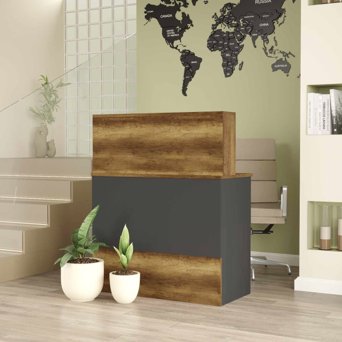 Hanah Home Mesa de Recepción Beg20-Ba Baroq y Antracita